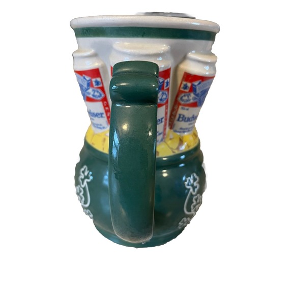 Budweiser Luck O' The Irish Stein Ceramic Made by Ceramarte 1993‎ Brazil - Picture 3 of 9